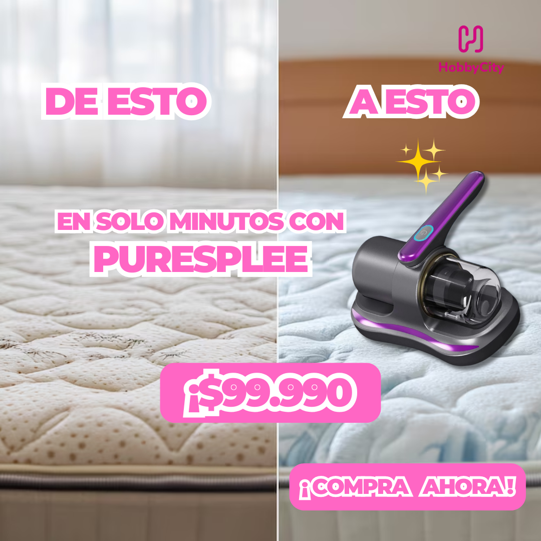 Aspiradora Antiácaros – Elimina Ácaros, Polvo y Bacterias con Luz UV + Succión Potente 💨🛏️