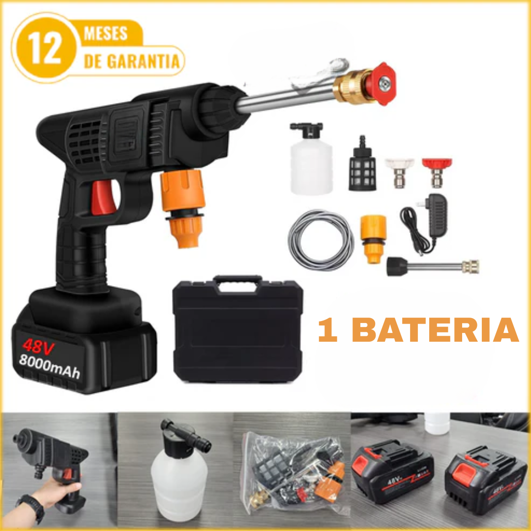 ✨ HIDROLAVADORA PORTÁTIL RECARGABLE DE 1 BATERIA  - POTENCIA Y COMODIDAD EN TUS MANOS ✨